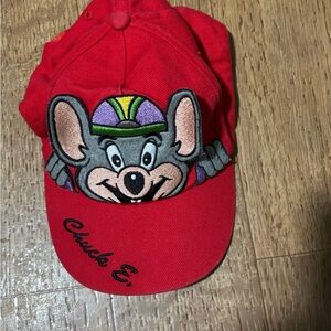 Toddler Red Chuck E. Cheese Cap